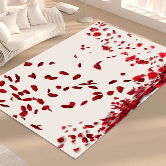 WHITE RED ROSE PEBBLED MAT FOR MOTHER'S DAY